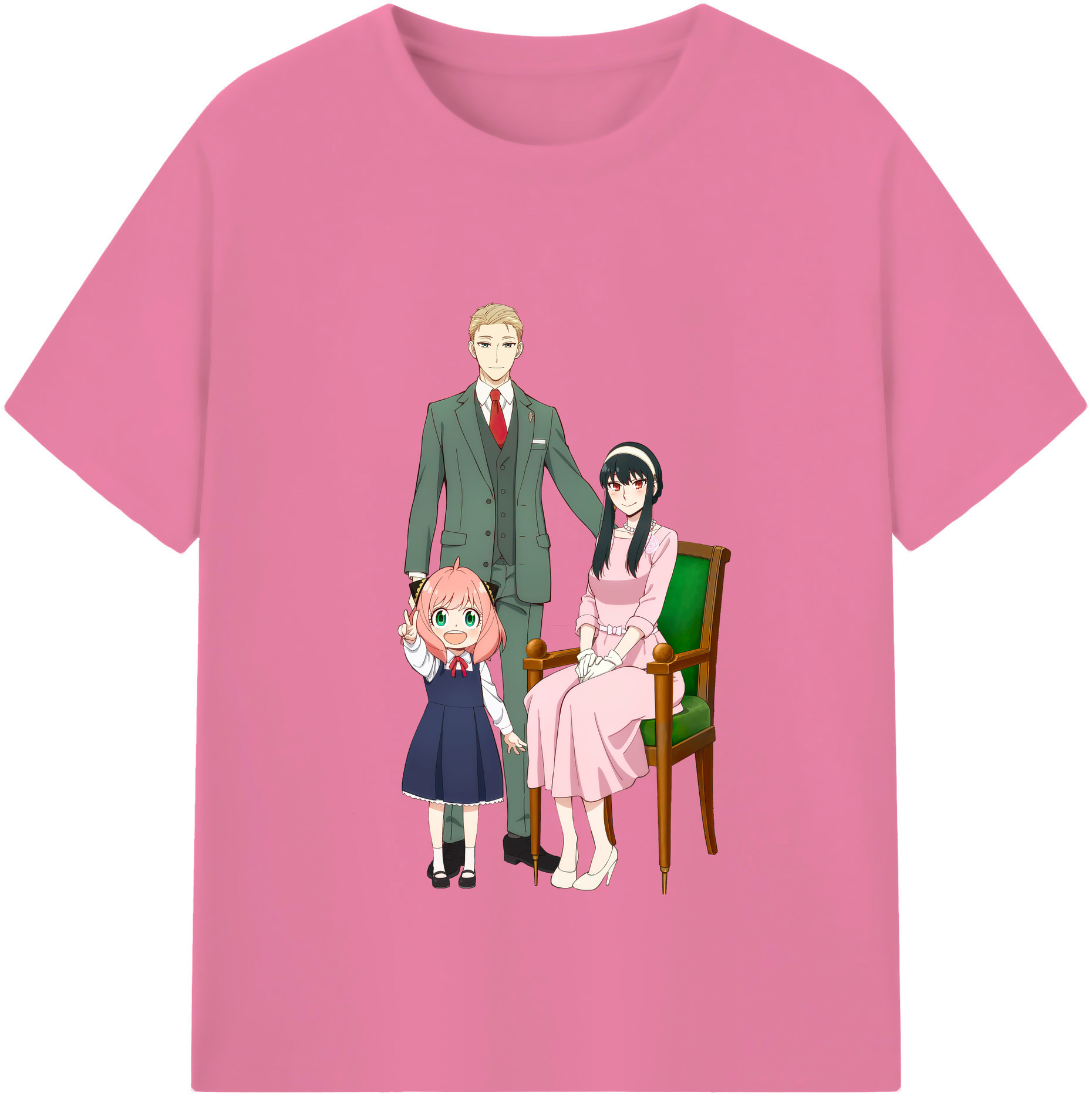 （画像用） SPY×FAMILY间谍家家酒 綿100％半袖Tシャツ（フロントプリント）